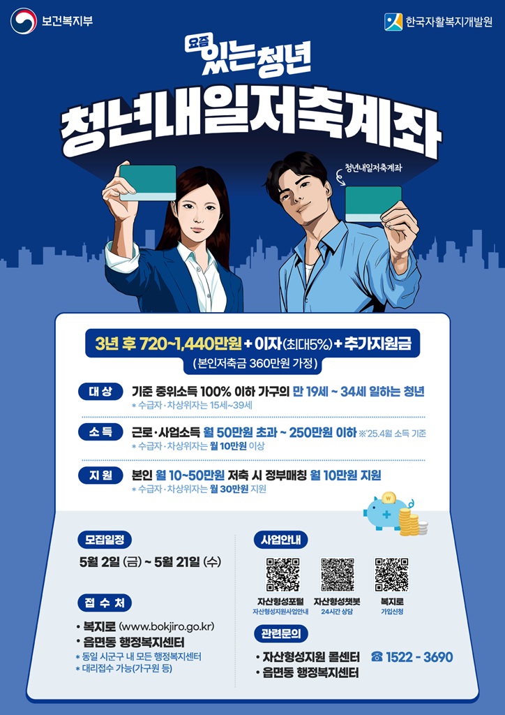 의정부시, 청년내일저축계좌 신규 가입자 모집