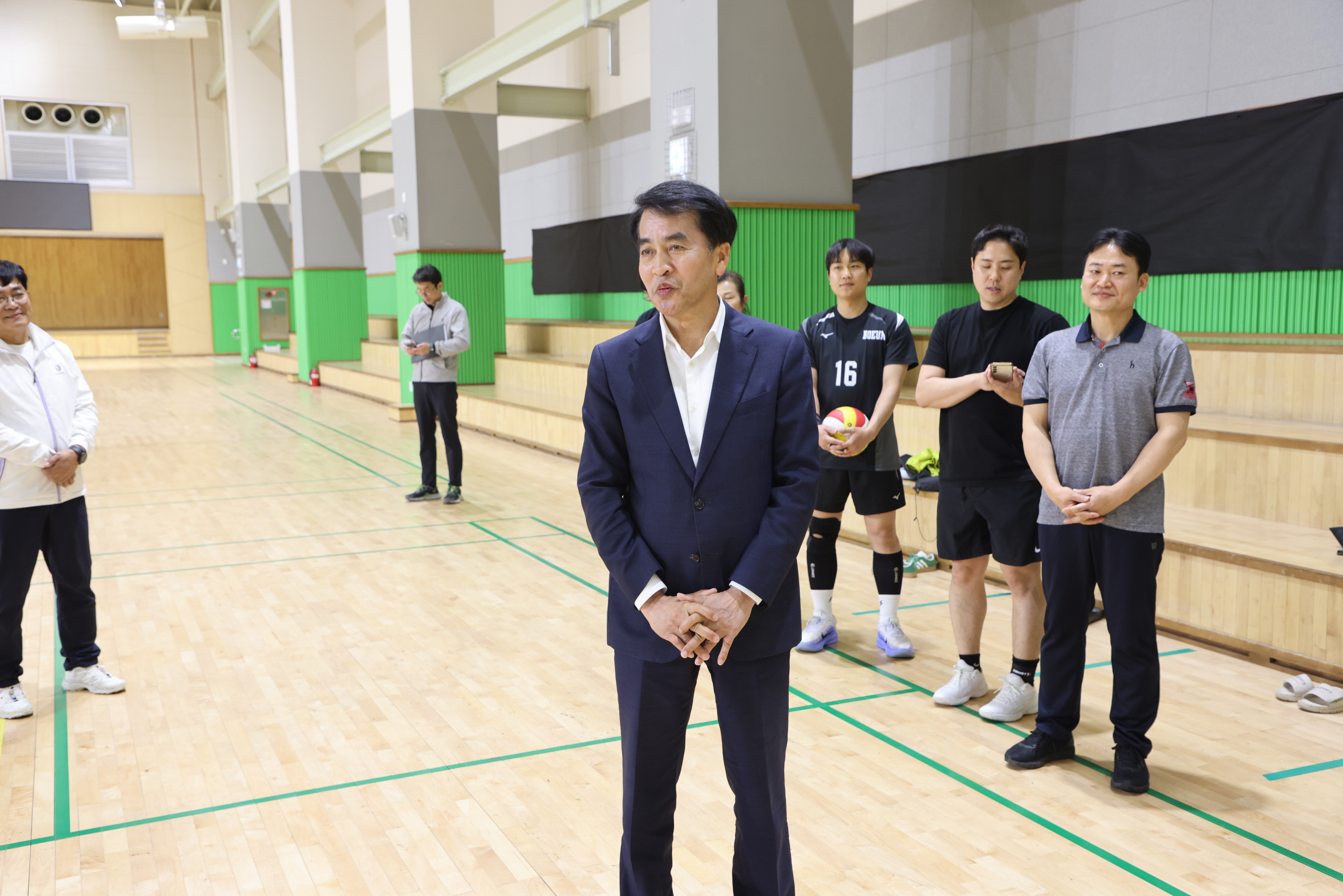 최재형 보은군수, 제64회 충북도민체육대회 앞두고 선수단 격려 방문