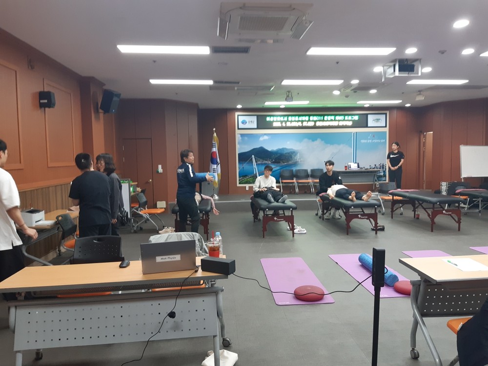 남해군‘여성친화도시 돌봄종사자, 돌봄 프로그램’ 1:1 근골격 맞춤 케어