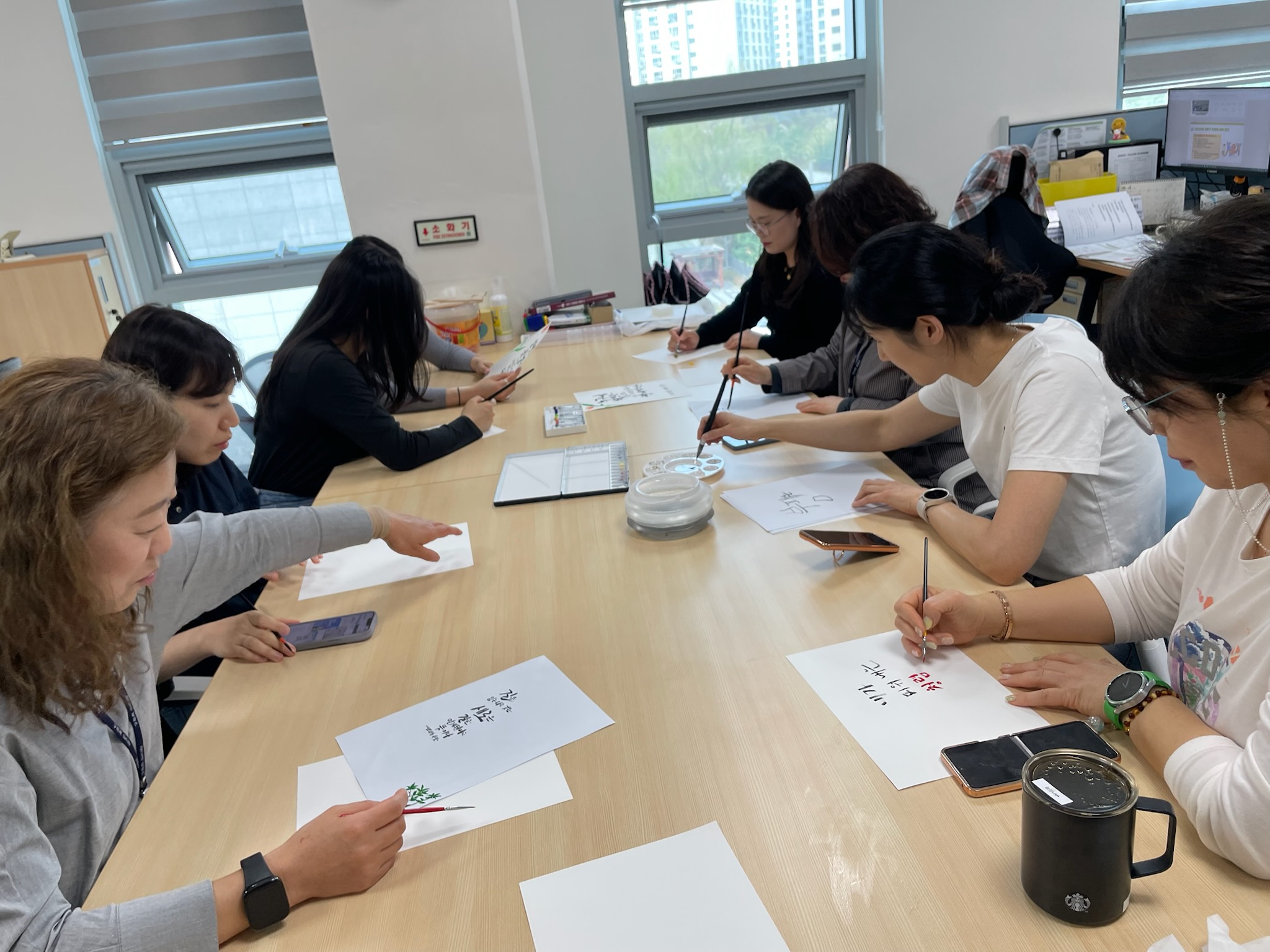구리시 건강생활과, 청렴 캘리그라피 챌린지 운영