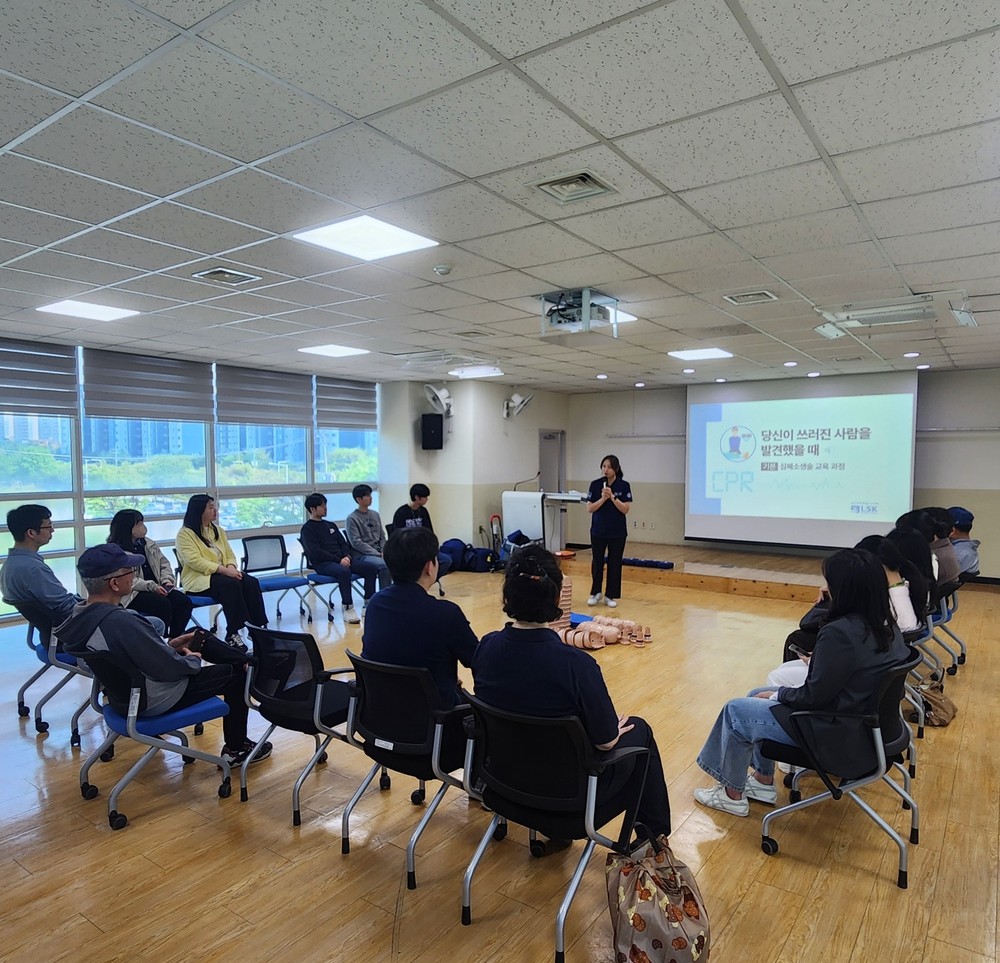 동두천시 시설관리공단, 직원 대상 심폐소생술 교육 참가