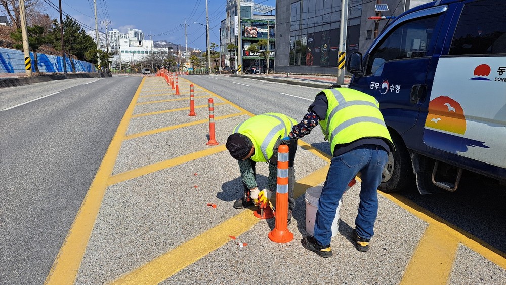 동해시, 봄맞이 도로 및 시설물 정비에 나서