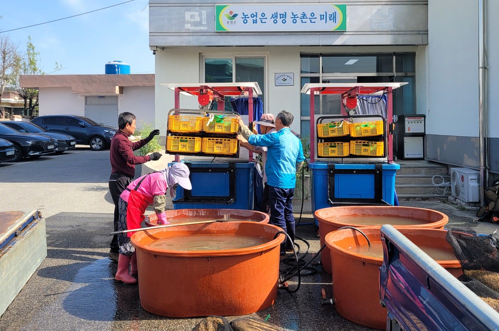 순창군, 볍씨 키다리병 방제 위한 온탕소독기 설치 운영