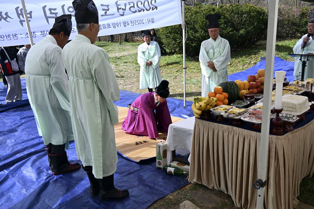 장수군, 장수삼절 순의리 백씨 타루비 제례 봉행