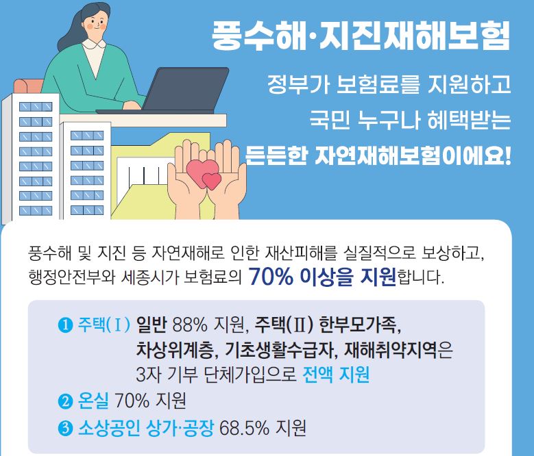 태풍·호우 대비 풍수해보험 가입하세요