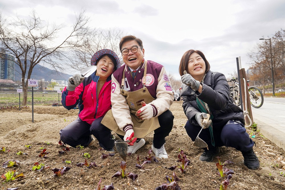 동대문구, 중랑천 도시농업체험학습장 개장…3032세대 신청