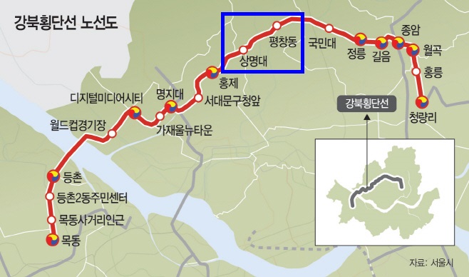 종로구, ‘강북횡단선 재추진 촉구’ 서명부 기재부 전달