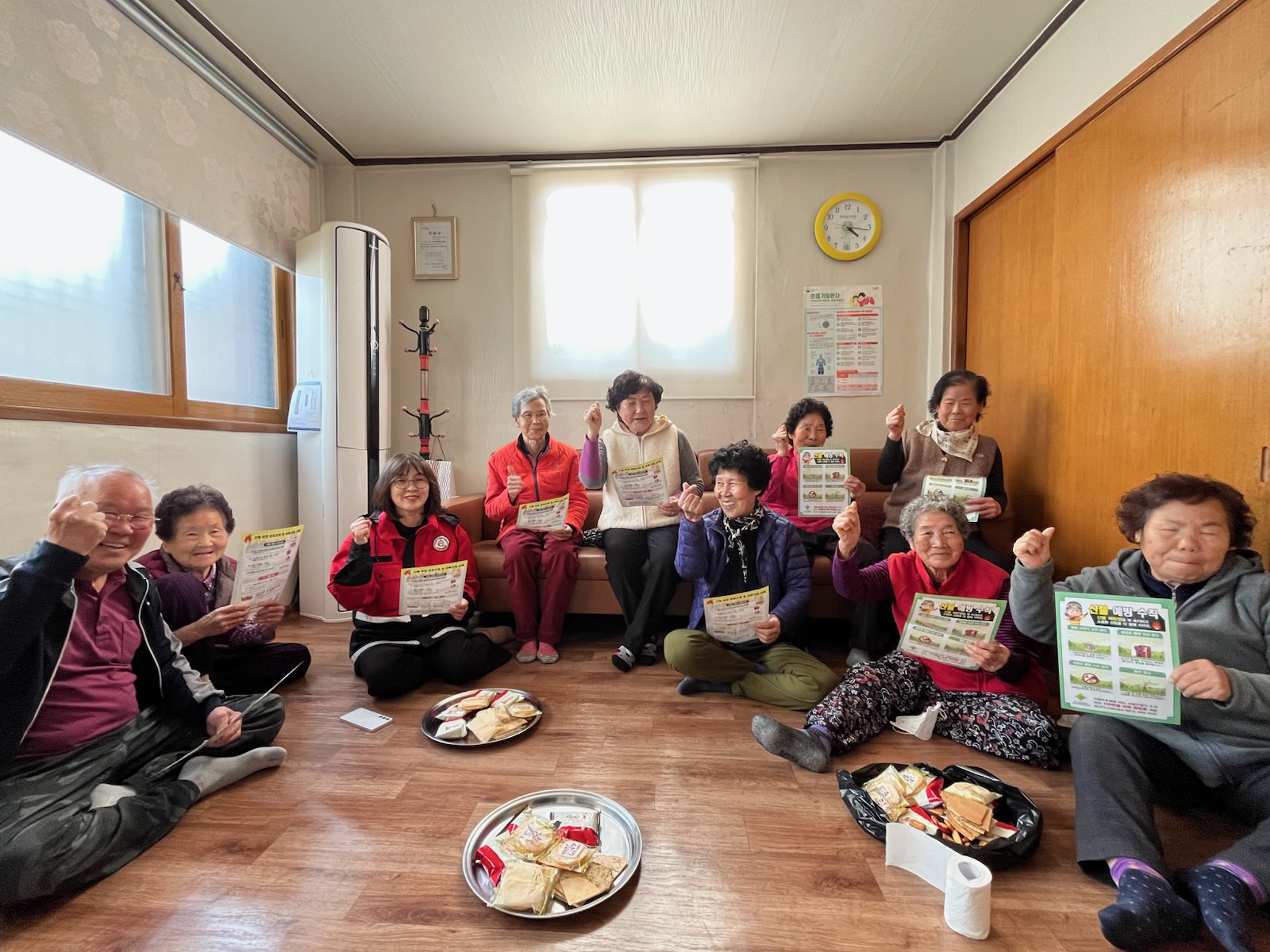 남천면장, 경로당 방문 "산불예방 및 행동요령 안내"