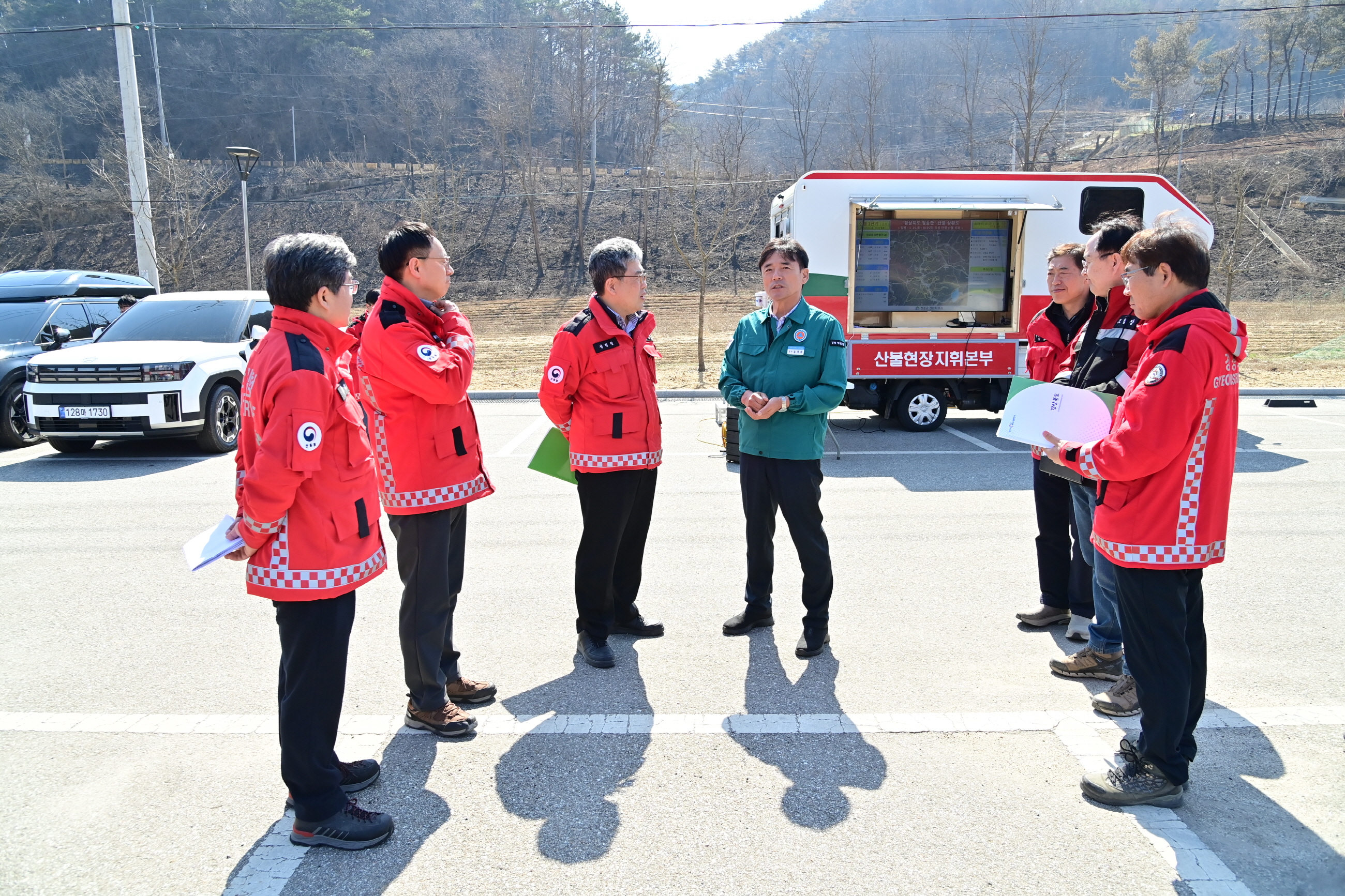 청송군, 산림청장 방문 산불피해 복구 대책 논의