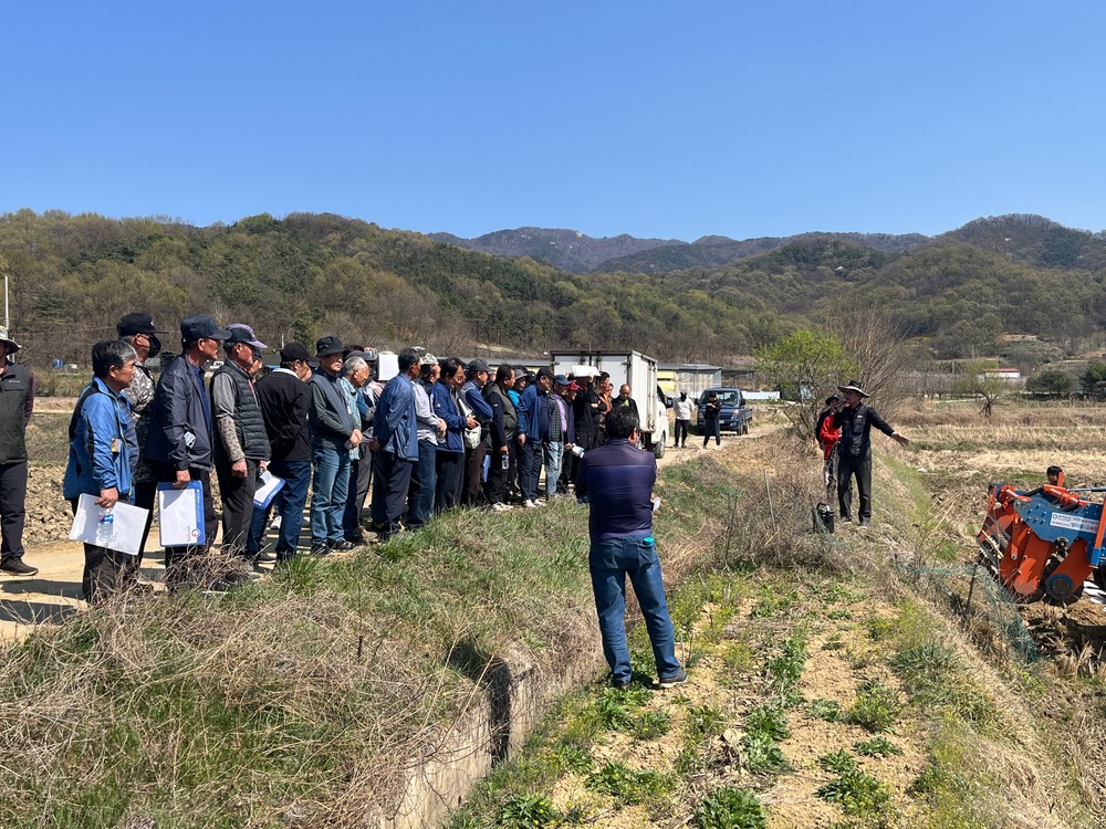상주시 신흥동, 무써레 농법 시연회 개최