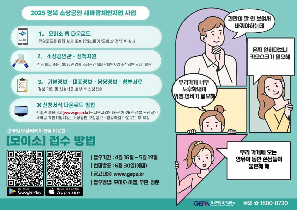 경산시, 「소상공인 새바람 체인지업 사업」 시행