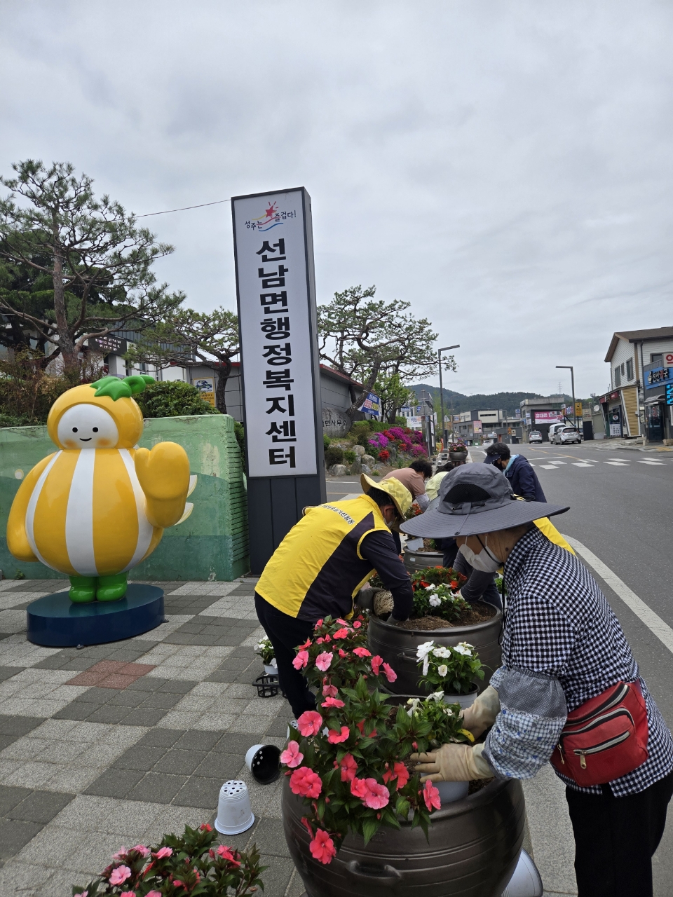 성주군 선남면 시가지 산파첸스 꽃향기로 가득 ~