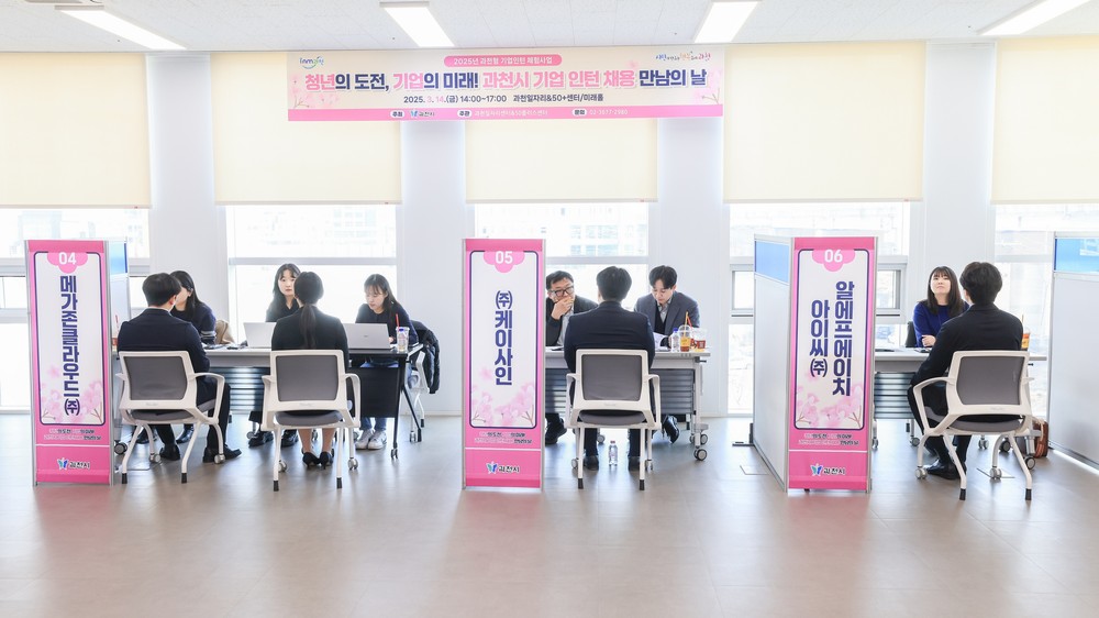 과천 지역 청년 18명, 관내 기업서 실무 인턴십 시작