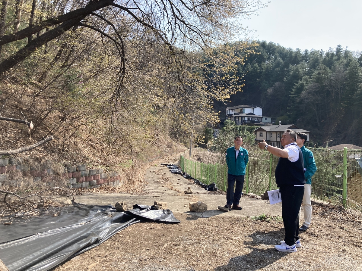 광주시, 해빙기 산림재해 대비 현장점검 실시