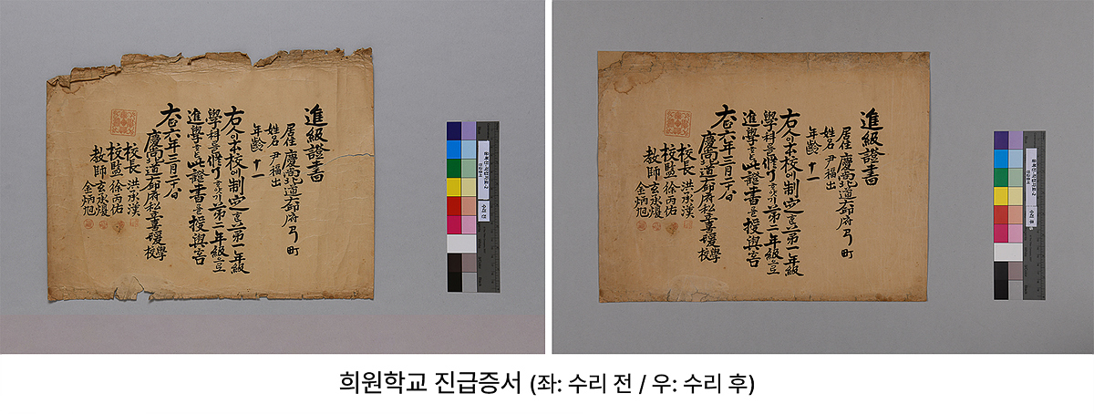 대구간송미술관, 대구시 소장 ‘아동문학가 윤복진 관련 자료’ 14건 수리·복원 완료