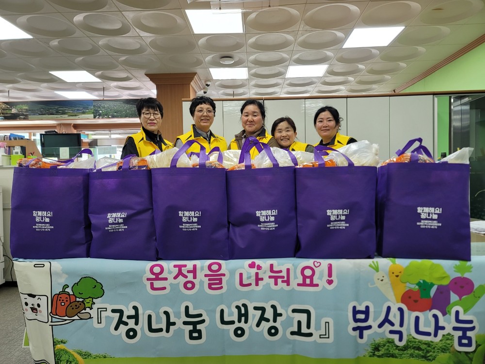 정라동, 영양 결핍 우려 가구에 매주 반찬 전달