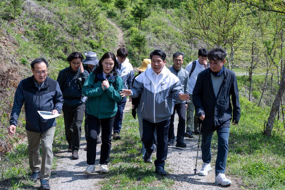 김창규 제천시장, 숲길 따라 걷는 역사 여행‘히스토리 포레스트 조성사업’현장 점검