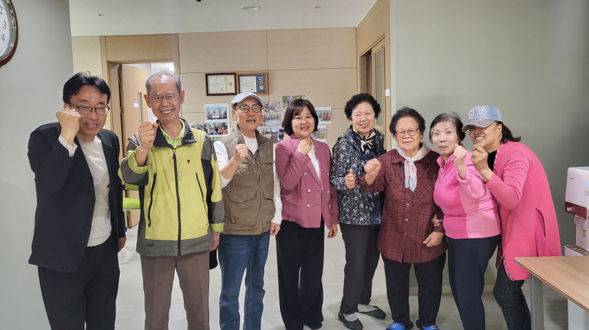 파주시 운정3동 김복숙 신임 동장, 경로당 방문으로 첫 부임인사