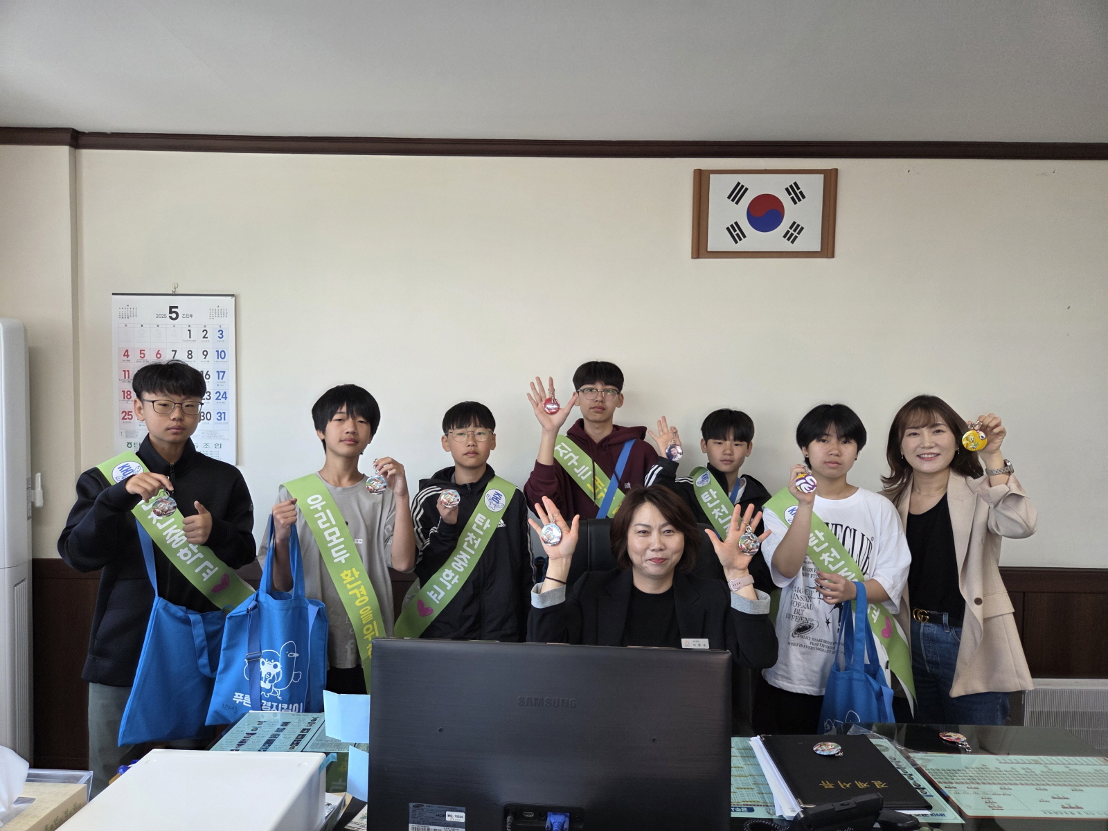 공주시 탄천면, 탄천중 학생들과 환경 인터뷰 진행