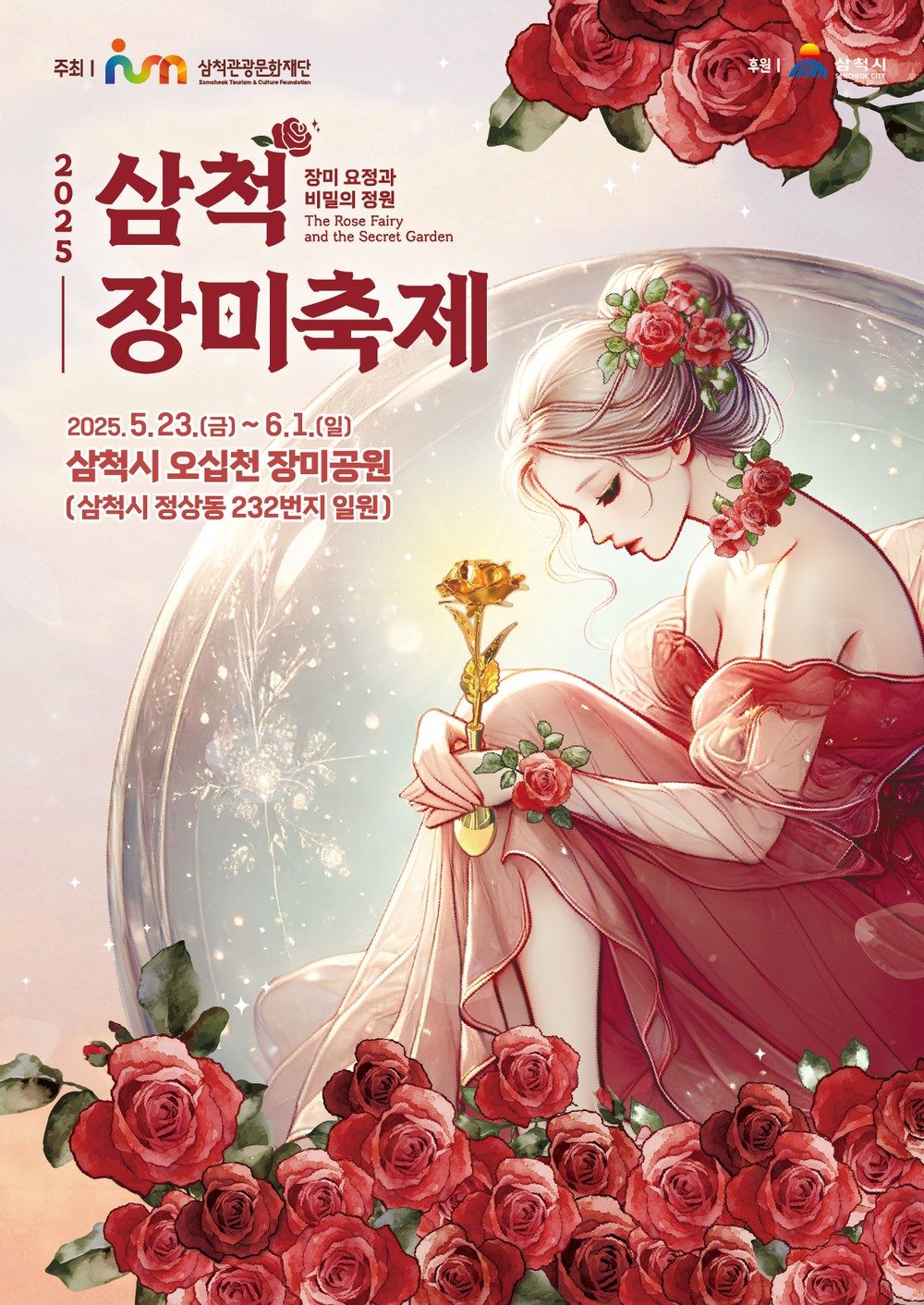 더욱 풍성해진 2025 삼척 장미축제 ‘장미요정과 비밀의 정원’에서 만나요