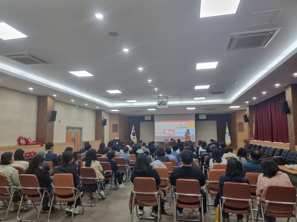 괴산군, 어린이 이용시설 종사자 대상 안전교육(CPR) 실시