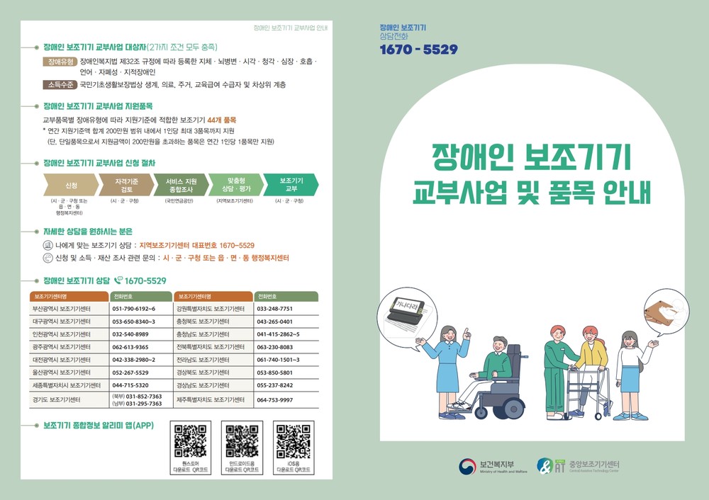 옥천군, 장애인보조기기 교부사업 시행 44종 품목 지원