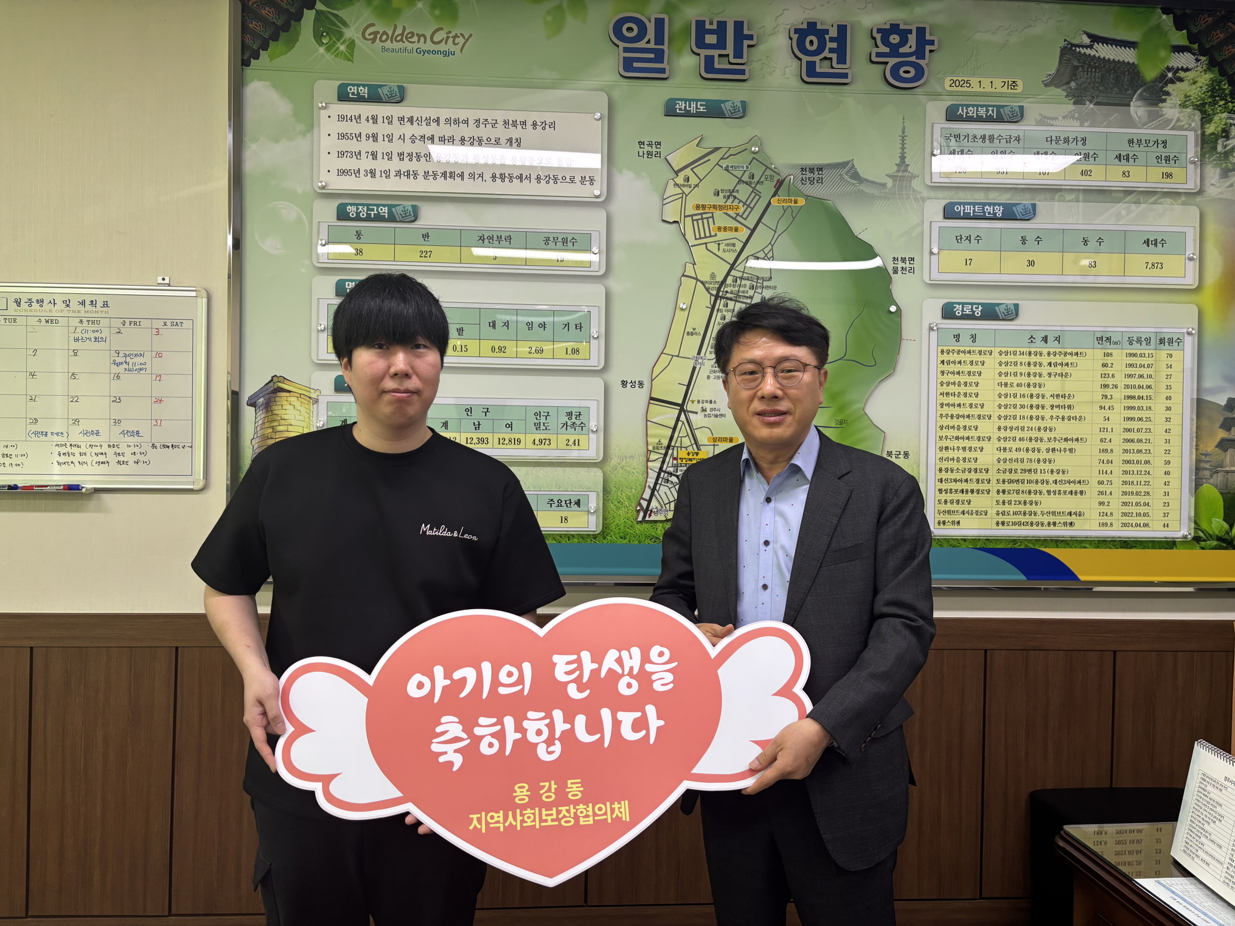 “신생아 탄생 축하, 동네가 함께합니다”…경주시 용강동 ‘참새미 둥지’ 사업 본격화