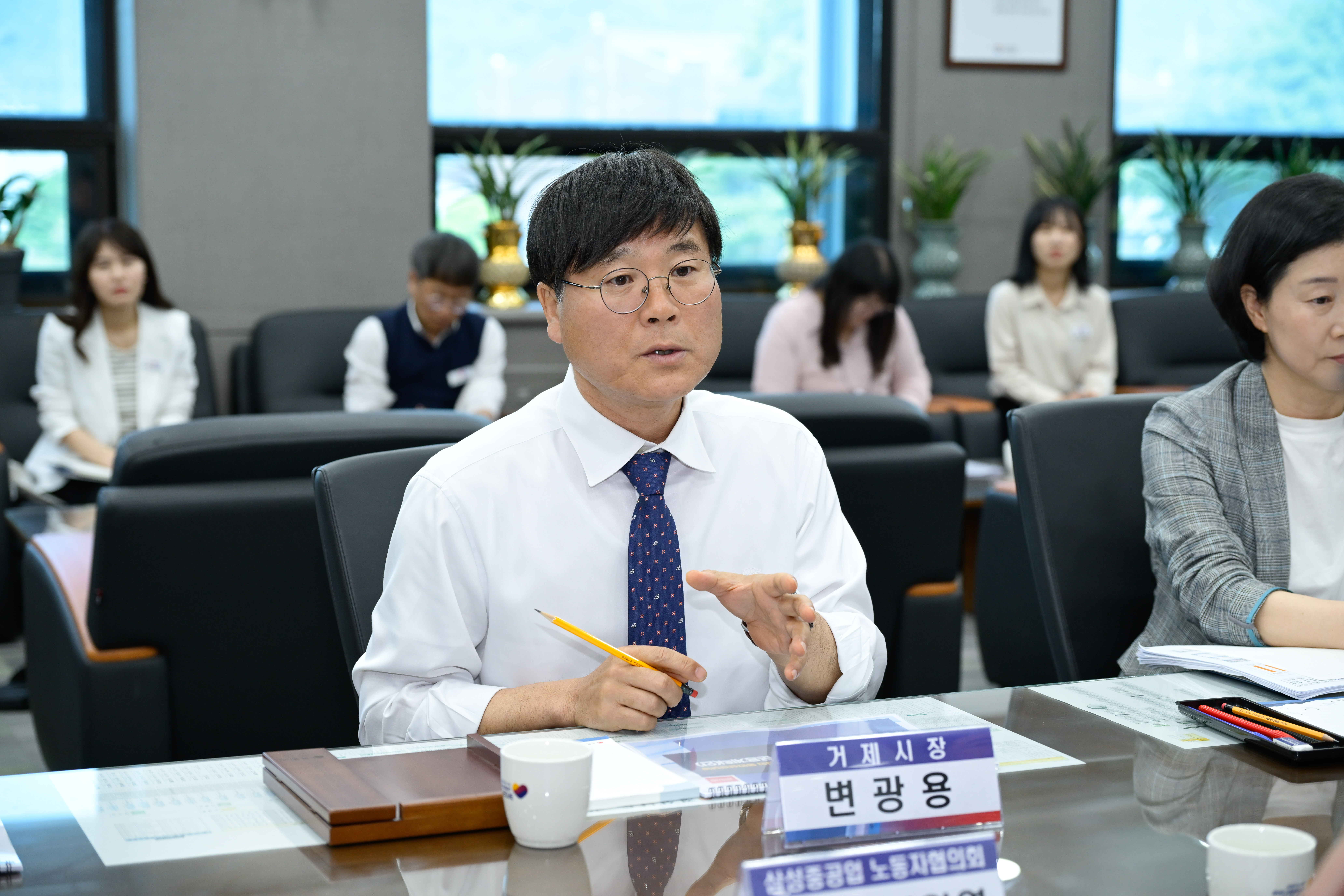 거제시, 조선업 노동단체와 지역상생발전기금 간담회 개최