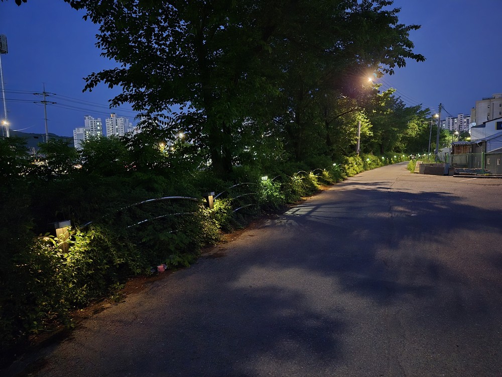 남양주시 오남읍, LED 경관조명 설치…‘안심골목길’ 조성