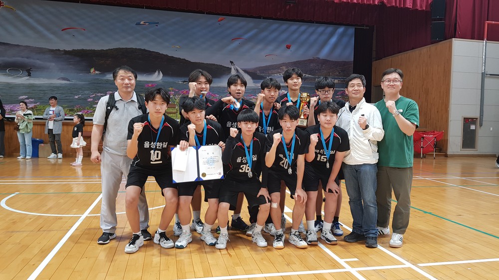 한일중학교 클럽배구 전국 2위 입상