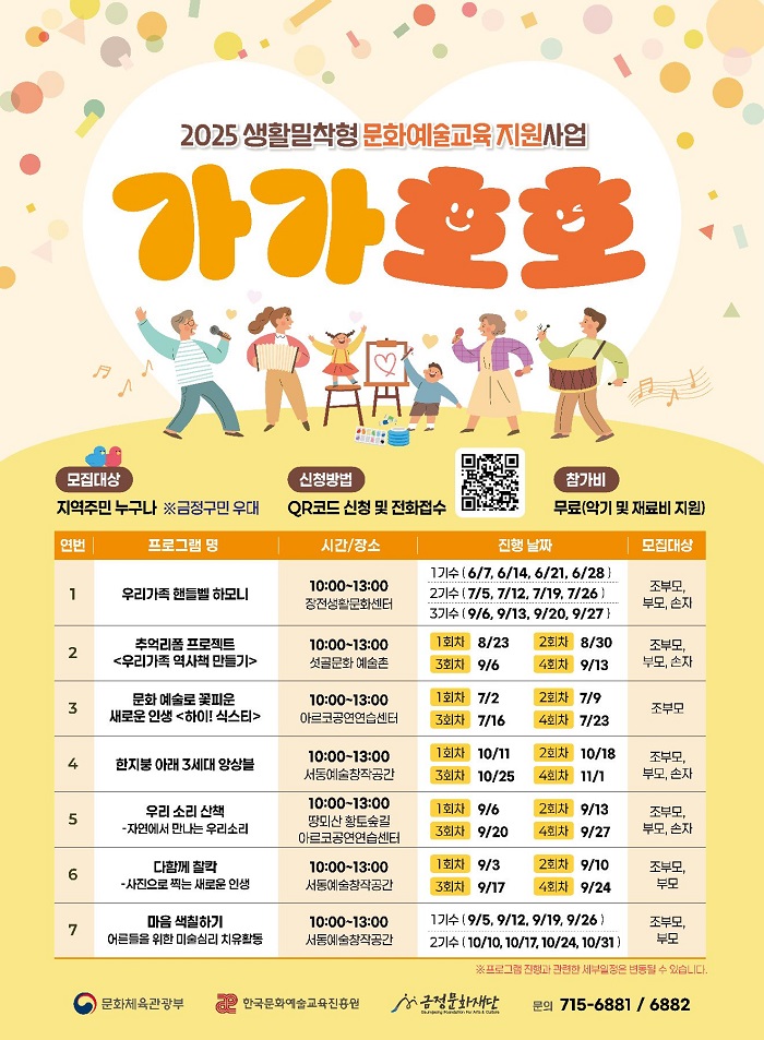 금정구, 가족이 함께 소통하며 연주하는 ‘우리가족 핸들벨 하모니‘ 참가자 모집