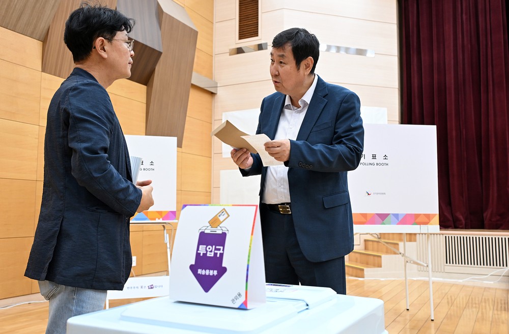 박성남 부시장, 의정부2동 사전투표소 현장 점검 실시…제21대 대통령선거 사전투표 준비 철저