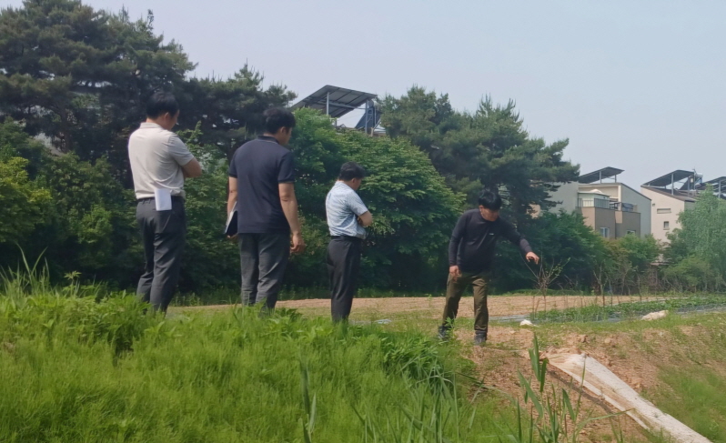 파주시 운정4동, 집중호우 침수 피해 현장 등 수해취약지 점검