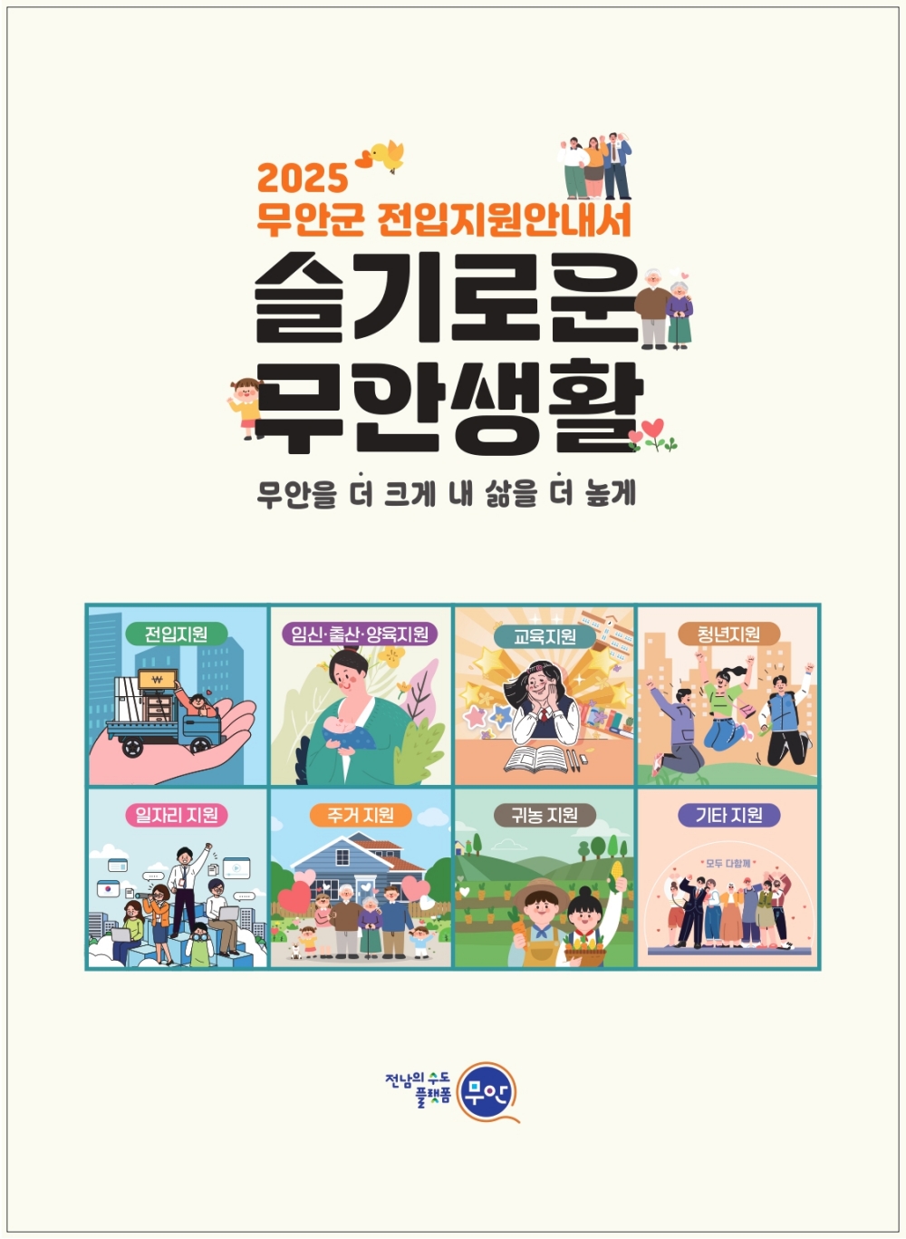 무안군, 인구 유입 위한 전입 지원 안내서 제작·배포...전입부터 출산·교육·일자리까지 한눈에 담아