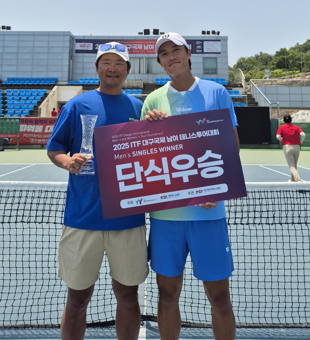 당진시청 테니스팀 남지성 선수, 3년 만의 국제대회 개인단식 우승