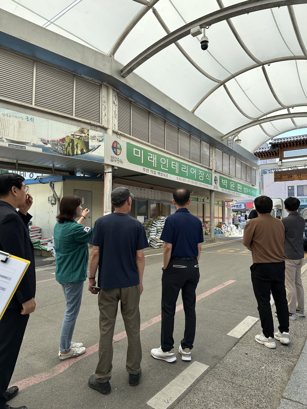 군위군, 전통시장 풍수해 대비 안전점검 실시