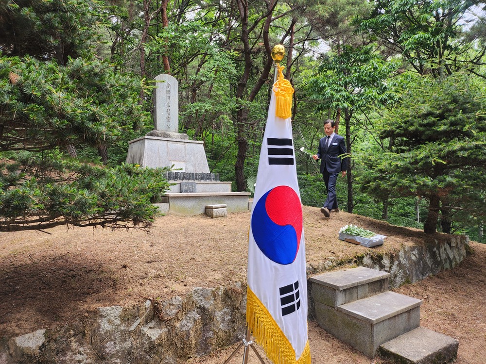 지곡면, 제70회 현충일 추념식 및 제74회 애국동지 위령제 거행