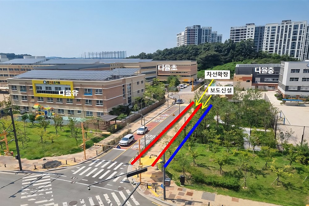 파주시, 다율초·중학교 통학로 개선 유관기관 협업 돋보여