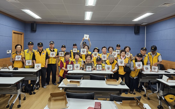 파주시 월롱면 실버경찰대‘원예감성 교육’추진