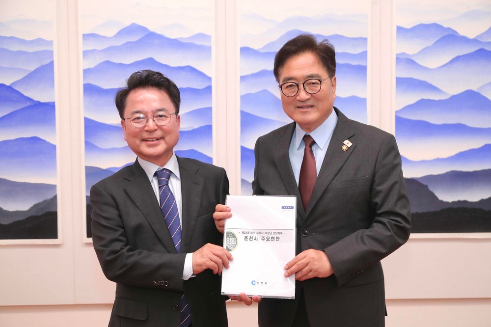 육동한 춘천시장, 국회 찾아 지역현안 국비 지원 요청