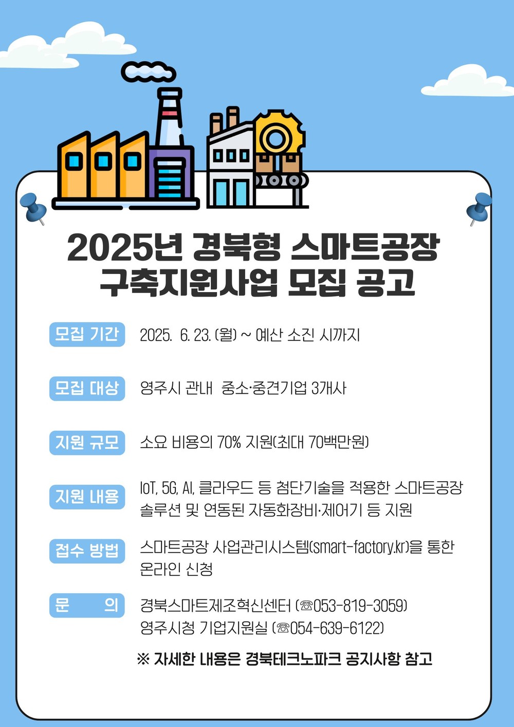 영주시, ‘경북형 스마트공장 구축지원사업’ 기업 모집