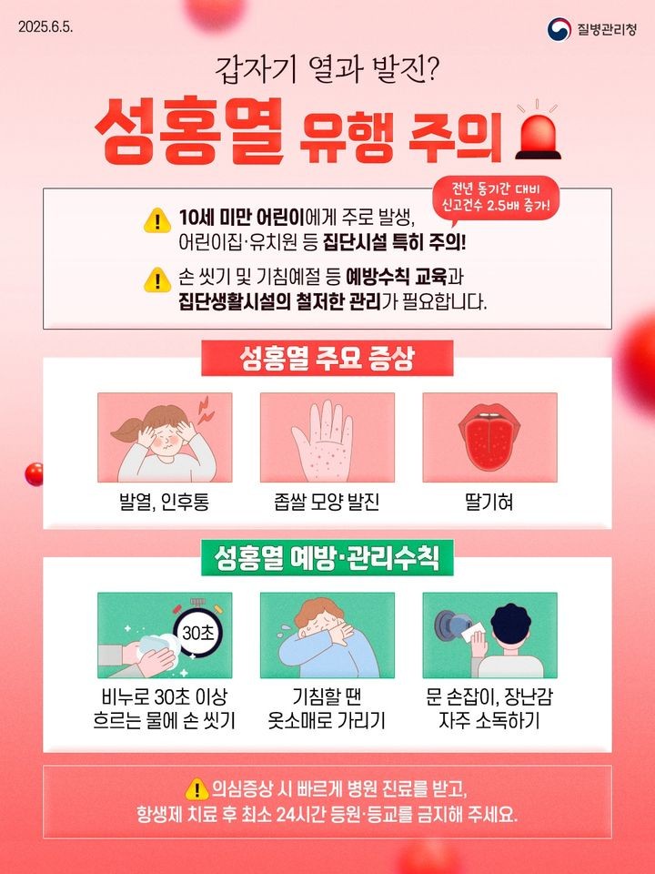 거제시, 성홍열 발생 증가에 따른 예방관리 당부
