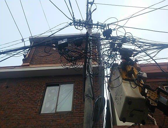 영등포구, 얽힌 공중선 정비로 맑은 하늘 되찾는다