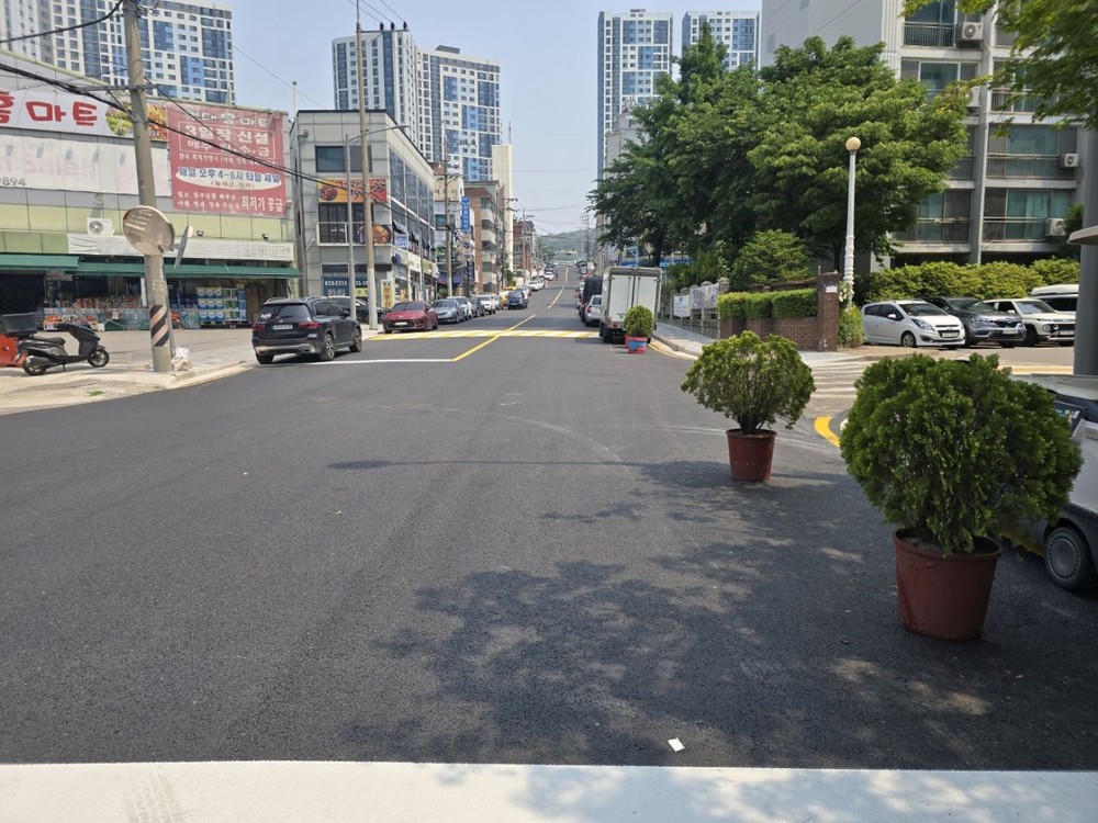 연수구, 한진로 일원 보도 및 차도 정비사업 완료