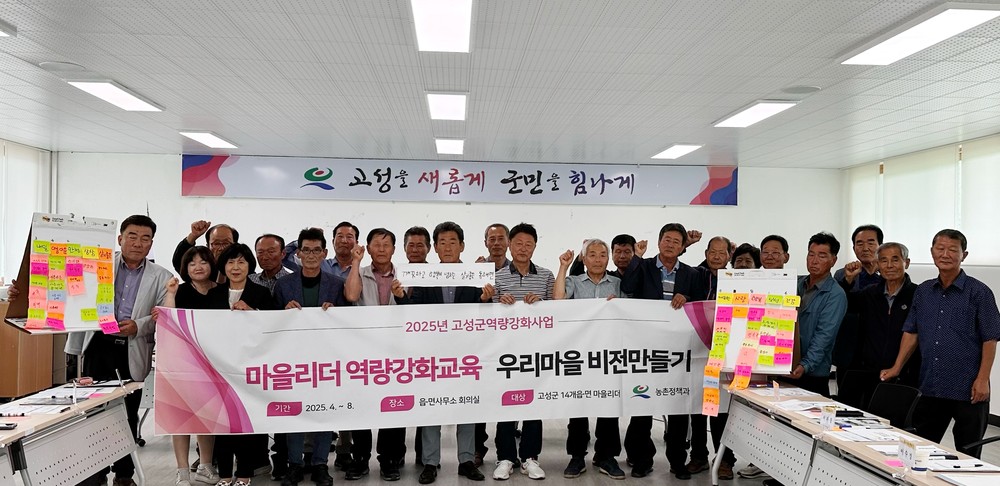 2025년 고성군 역량강화사업 마을리더 역량강화 교육 진행