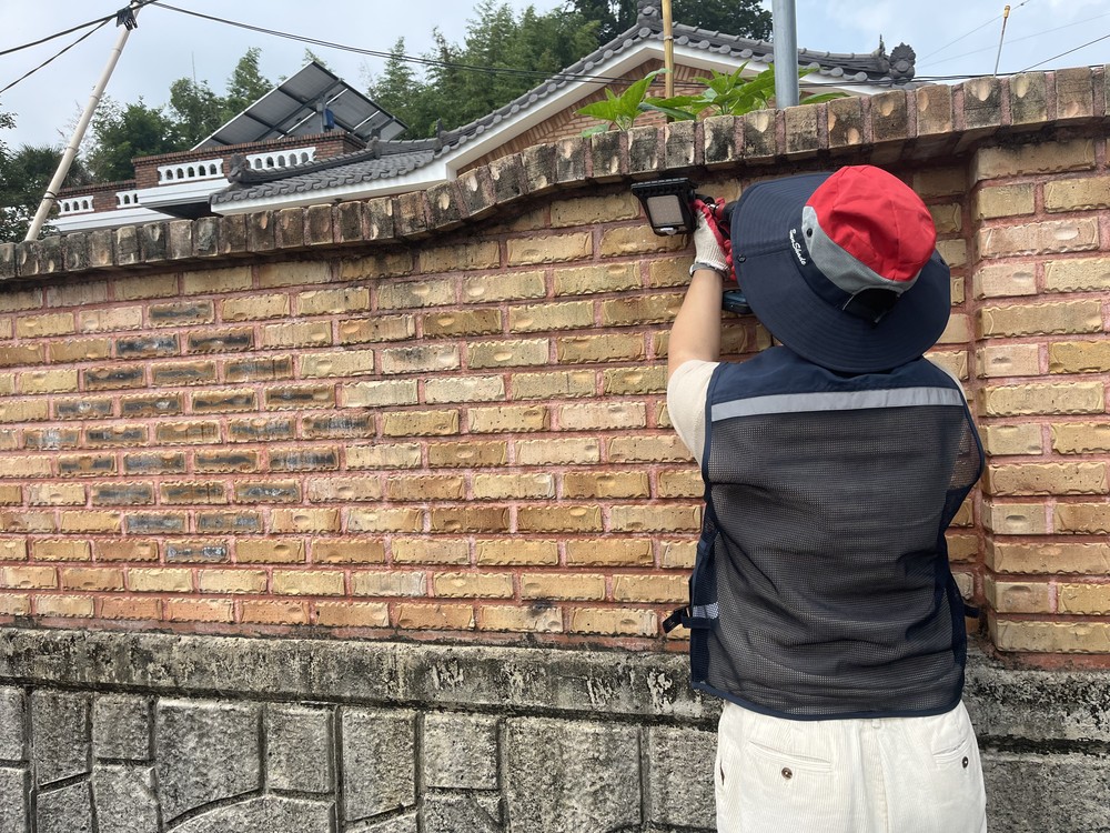고현면 마을행복봉사단, 태양광 센서 지원·설치