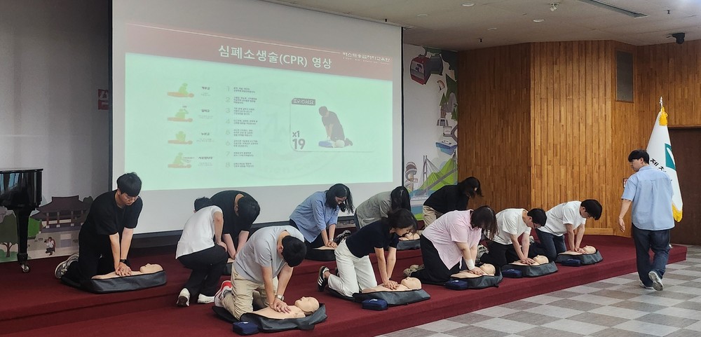 제천시, 신규·위험직군 대상 심폐소생술 등 안전 교육 실시