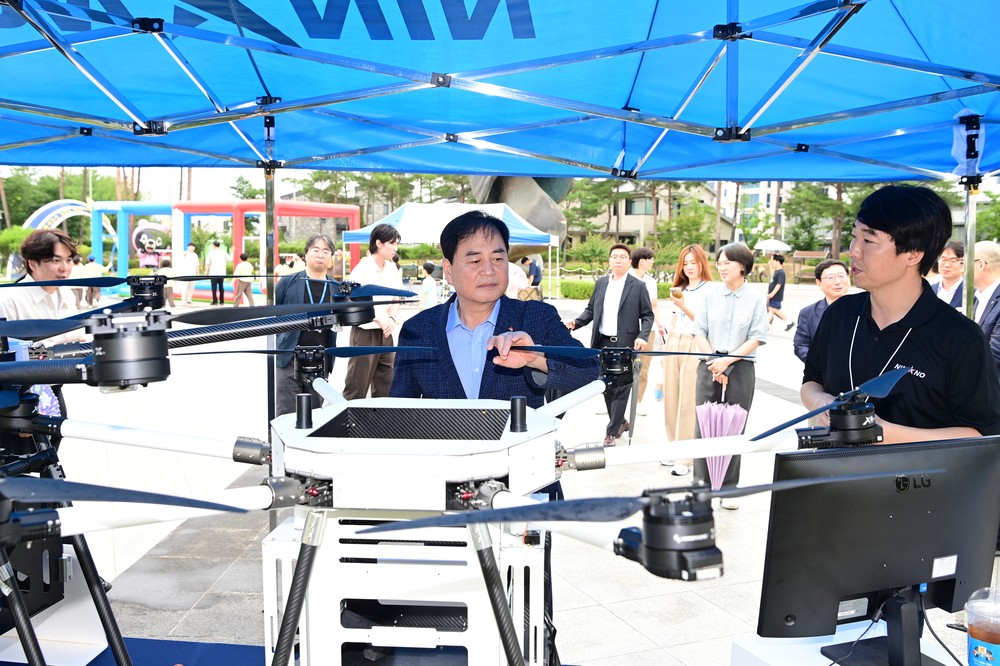 김천시 조마면, 드론 실증도시 구축 사업 배송 시연