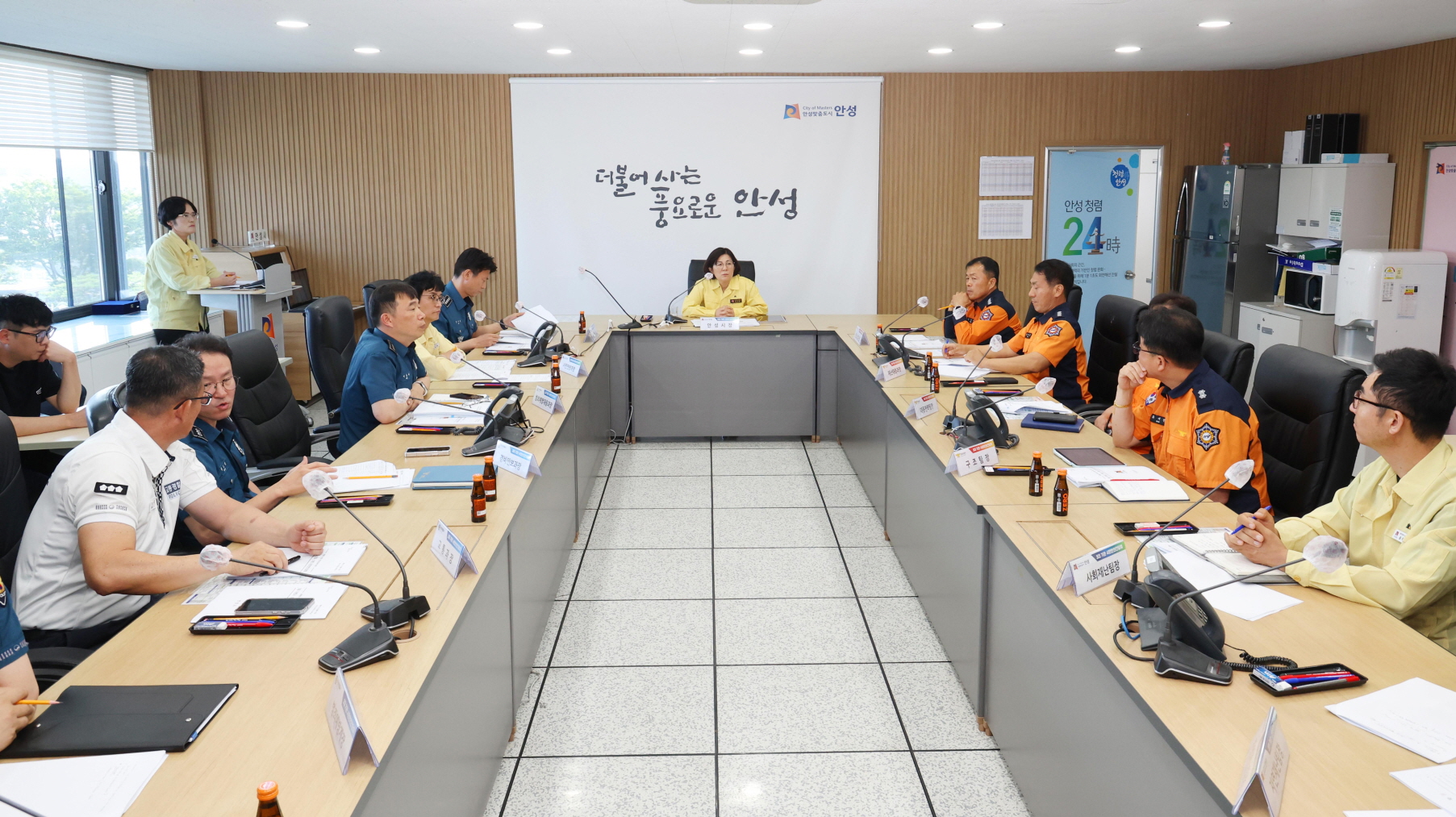 안성시, 여름철 안전관리대책 관련 3대 기관 기관장 간담회 개최