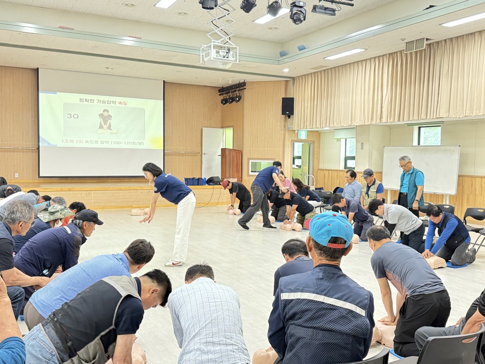 양주시, 현업근로자 대상 심폐소생술 교육…응급상황 대응력 강화